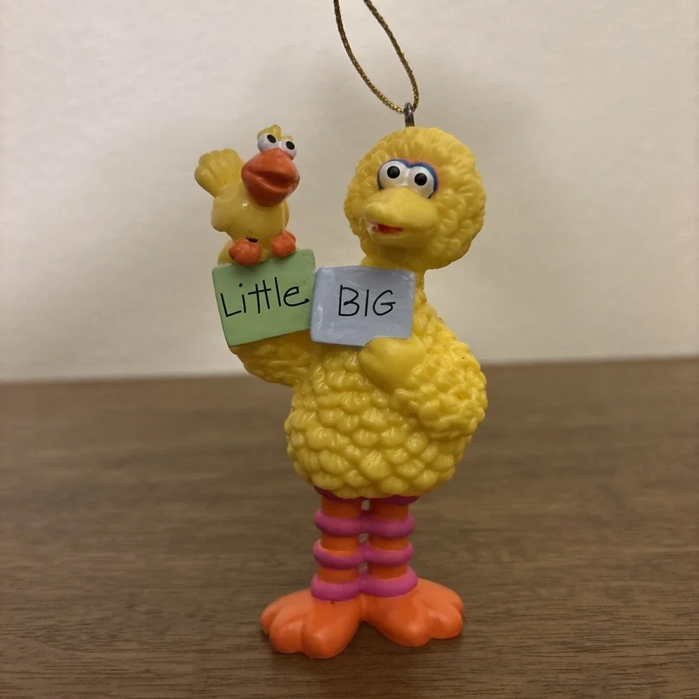 Sesame Street Figures Big Bird Applause PVC Cake Topper Vintage 80's Ornament